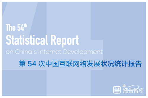 中国互联网络信息中心：第54次中国互联网络发展状况统计报告最新（60页）