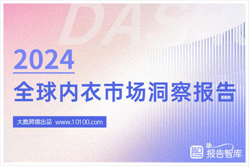 大数跨境：2024全球内衣市场有多大？全球内衣市场规模分析报告（45页）