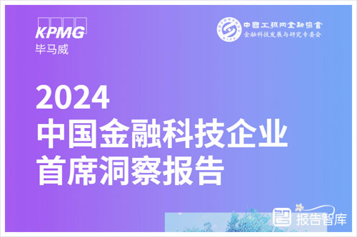 毕马威：2024中国金融科技行业发展现状，行业挑战与机遇（56页）