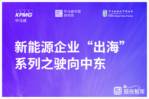 毕马威：2024年新能源企业出海趋势分析，面临的挑战和机遇（56页）