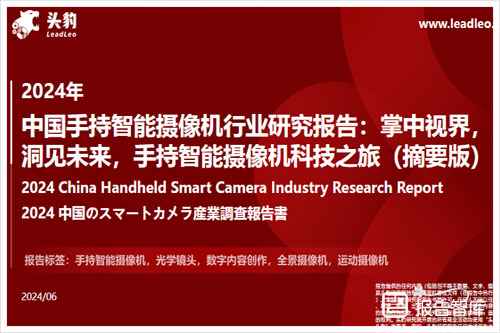 头豹研究院：2024中国手持智能摄像机行业前景如何？市场规模分析（28页）